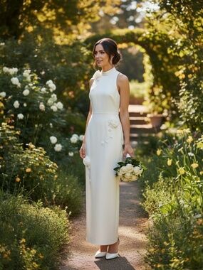 New Lively Doiran Gown for a Wedding in Soft White Size 4 NWOT